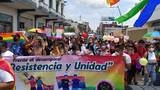 La marcha culminó en el parque Bicentenario./ Foto: Eduardo Torres | Diario del Sur